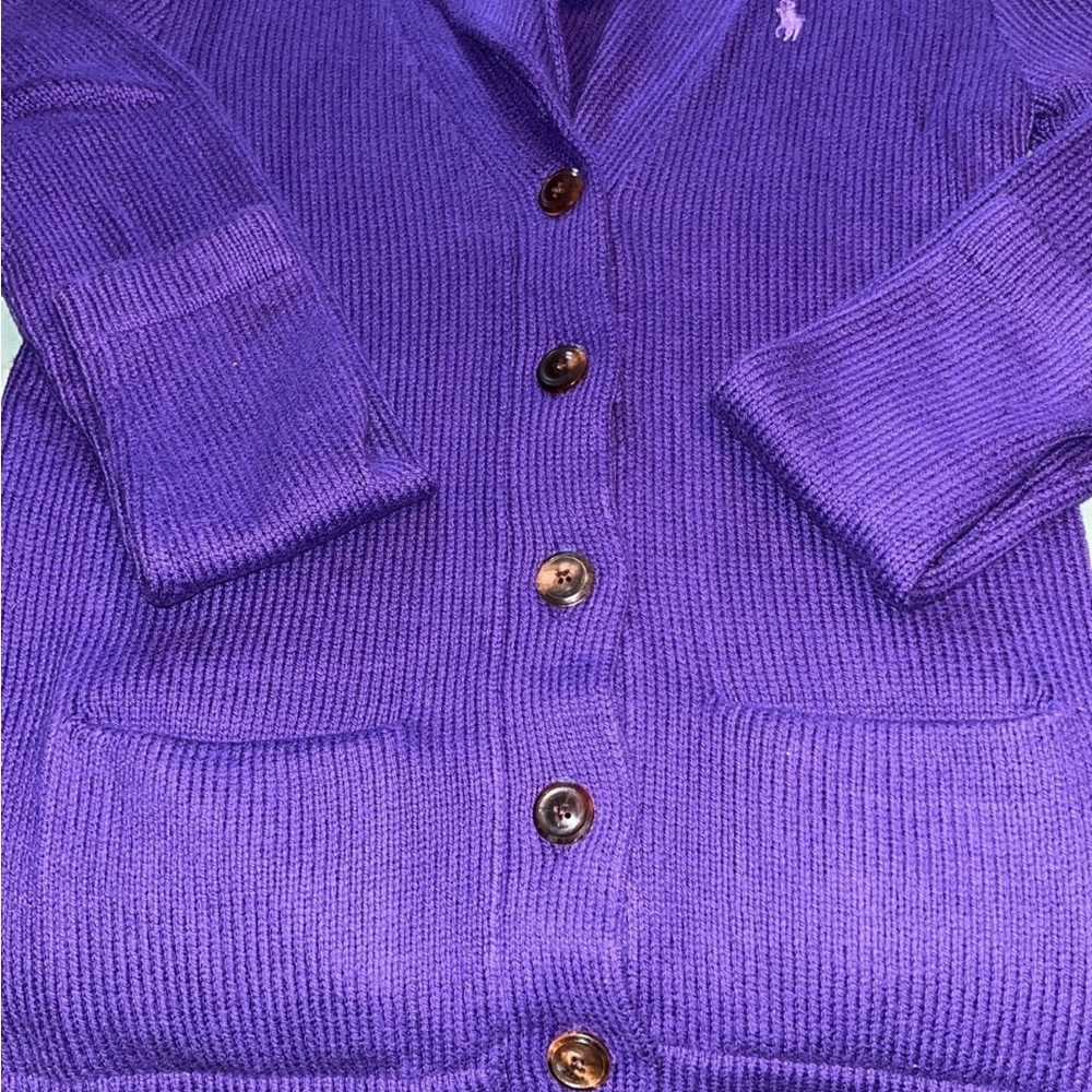 Ralph Lauren Purple Women's Cardigan